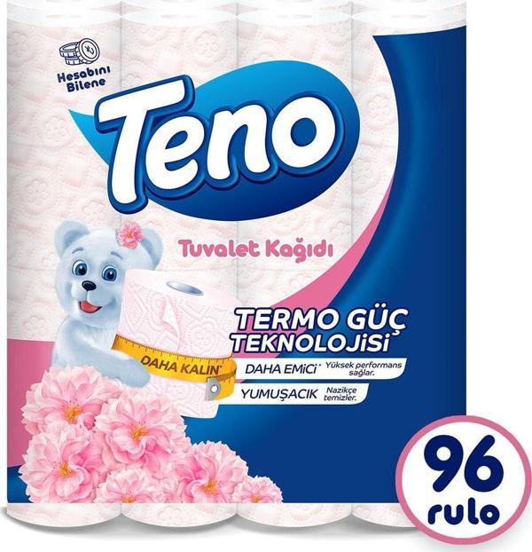 Teno Avantaj Paket Parfümlü Tuvalet Kağıdı 96 Rulo (32 Rulo X 3 Paket) - Image 1