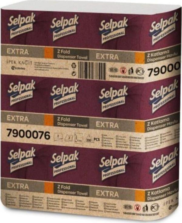 Selpak Extra Z Katlama Havlu 12x200 - Image 1