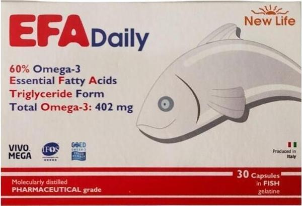 EFA Daily Balık Yağı İçeren Takviye Edici Gıda 30 Kapsül - Image 1