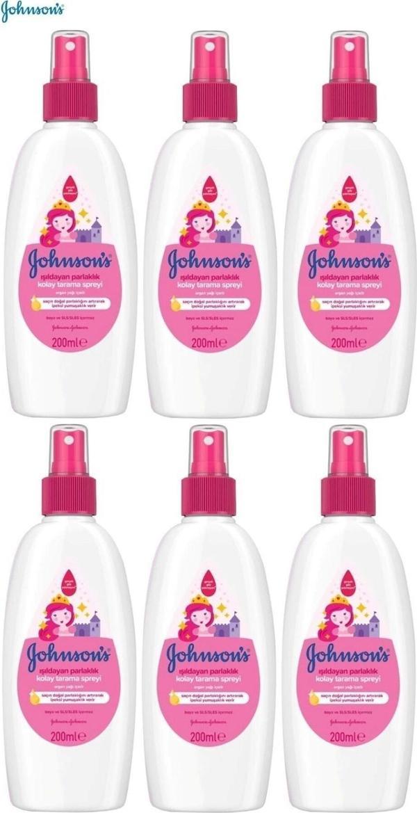 Johnson's Bebek Kolay Tarama Spreyi 200ml 6 Lı Set Işıldayan Parlaklık - Image 1
