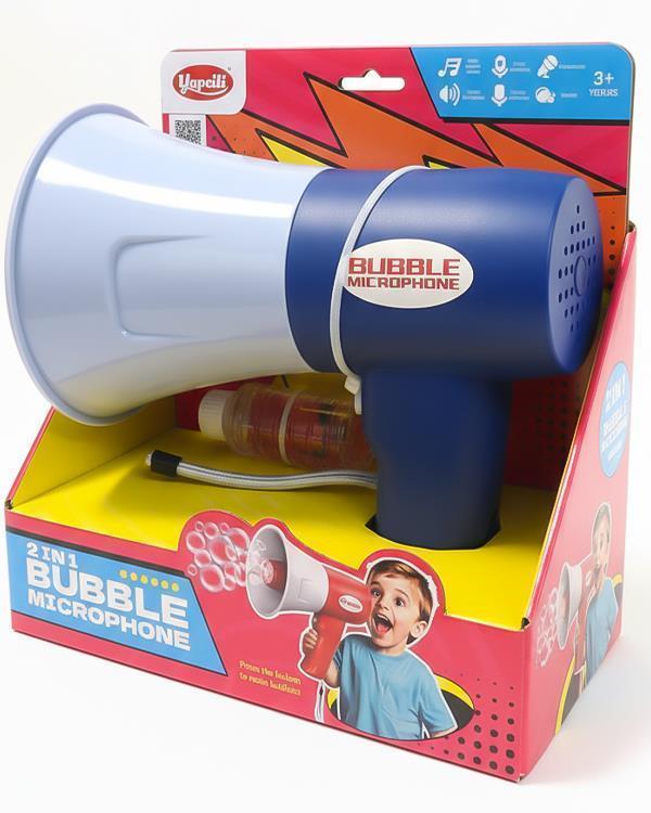 Karsan Oyuncak Köpük Atan Ses Kayıtlı Megafon Mavi 44324G - Image 1