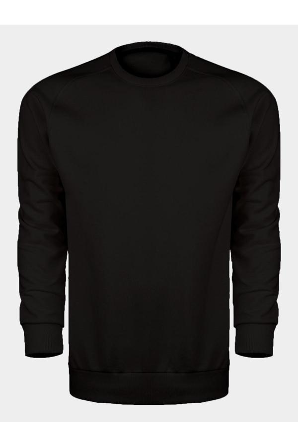 Blck & Premium Baskılı Softtouch Tech. 3 İplik İpeksi Doku Unisex Sweatshirt 3 İplik Şardonsuz - Image 1