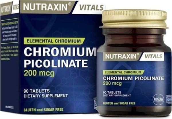 Chromium Picolinate Kapsül Krom İçeren Takviye Edici  Gıda 200 Mg 90 Kapsül - Image 1