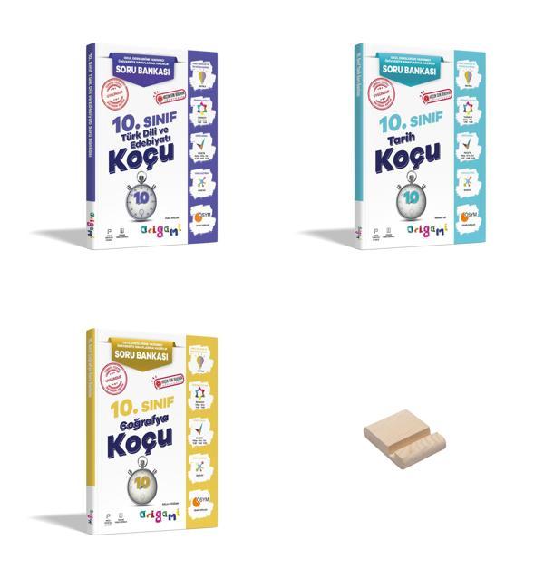ORİGAMİ 10. Sınıf Edebiyat Tarih Coğrafya Soru Bankası 3lü Set + Telefon Standı - Tammat  Yayıncılık - Image 1