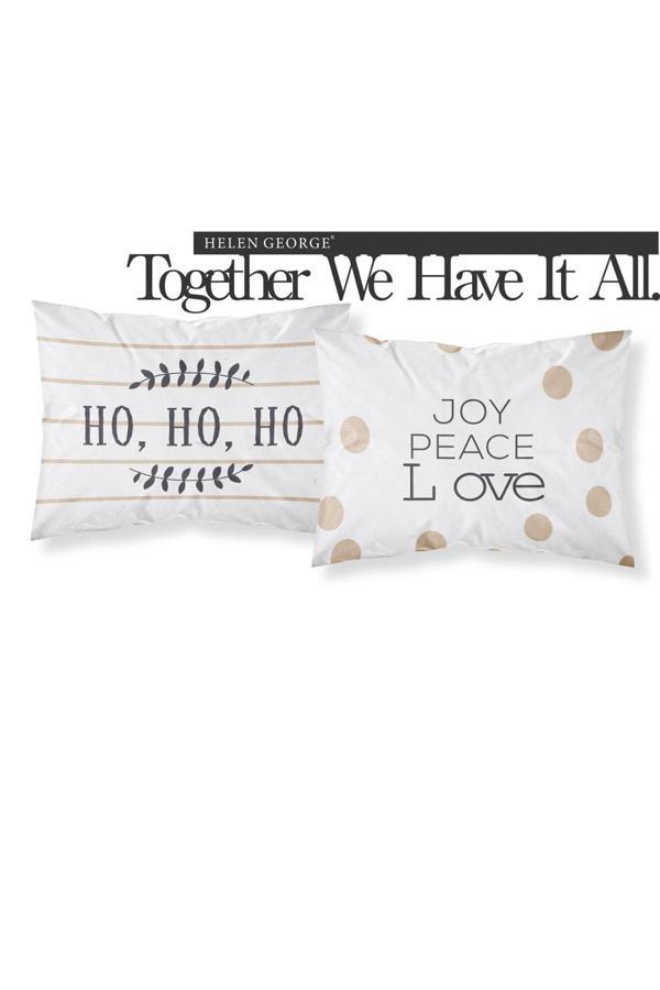 Helen George Ho-Ho-Ho Yastık Kılıfı - Yeni Yıl - Image 1