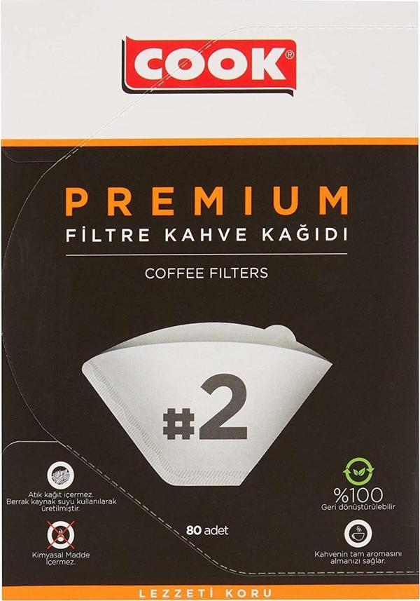 Cook Premium Filtre Kahve Kağıdı - Ebat 2 - Image 1