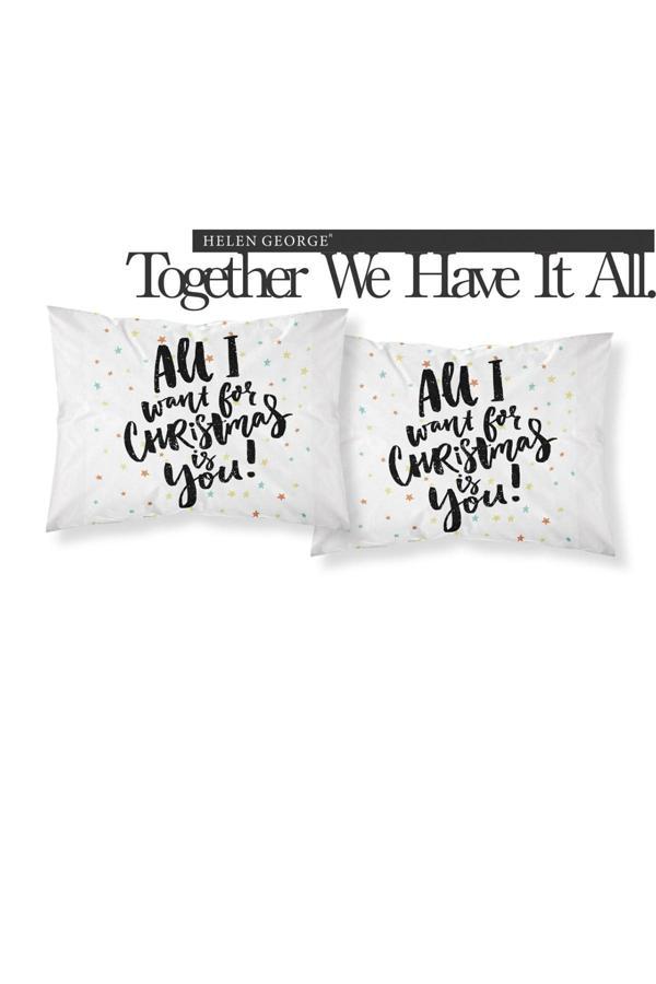 Helen George Christmas Yastık Kılıfı - Yeni Yıl - Image 1