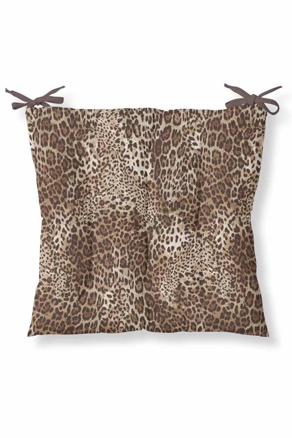 Helen George Dekoratif Leopar Sandalye Minderi - Image 1