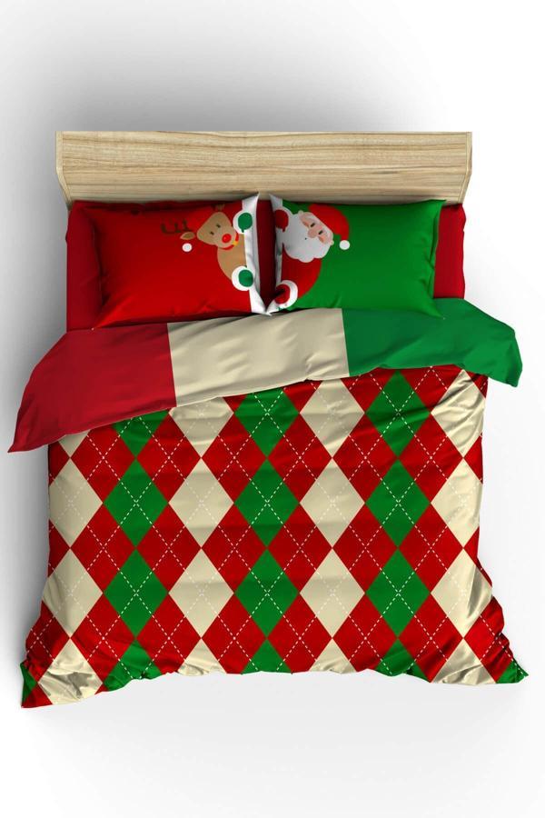 Helen George Çift Kişilik Santa Nevresim Takımı - Yeni Yıl - Image 1