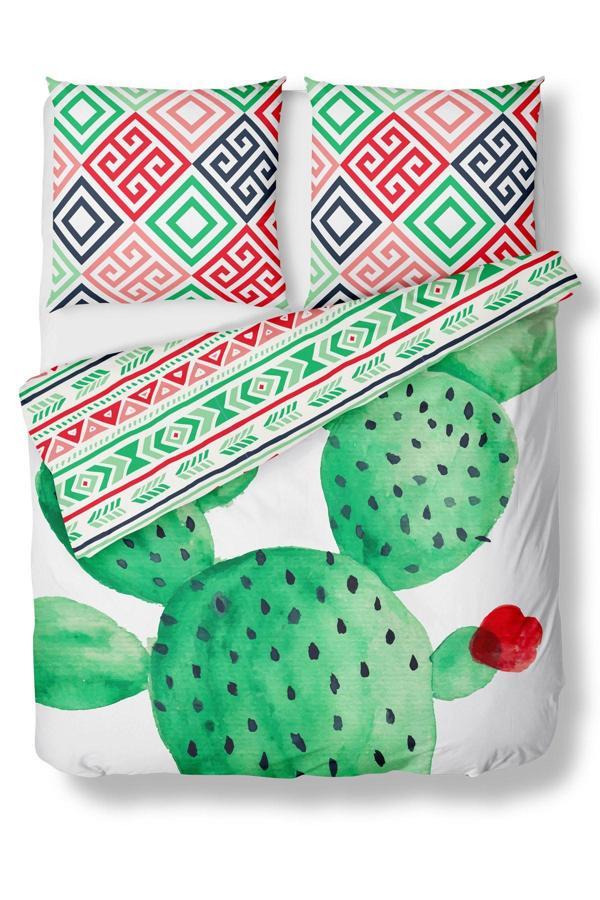 Helen George Cacti Çift Kişilik Nevresim Takimi - Image 1