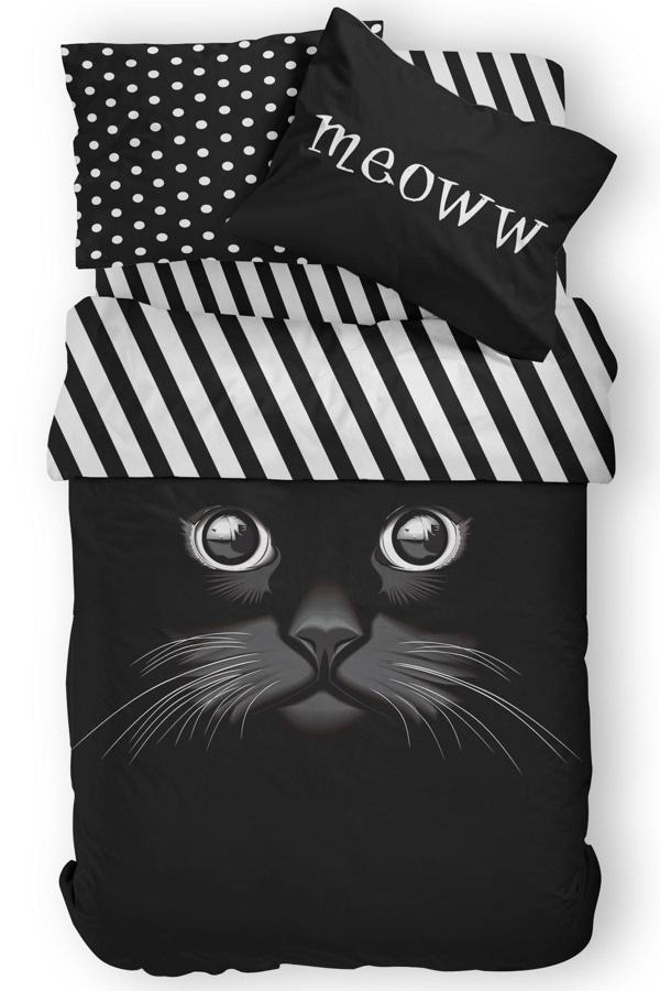 Helen George Meoww Tek Kişilik Nevresim Takımı - Image 1