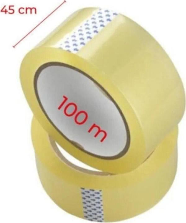 6 Adet Akrilik Koli Bandı 45mm 60 Mt Kopmayan Koli Bandı Güçlü Koli Bandı - Image 1