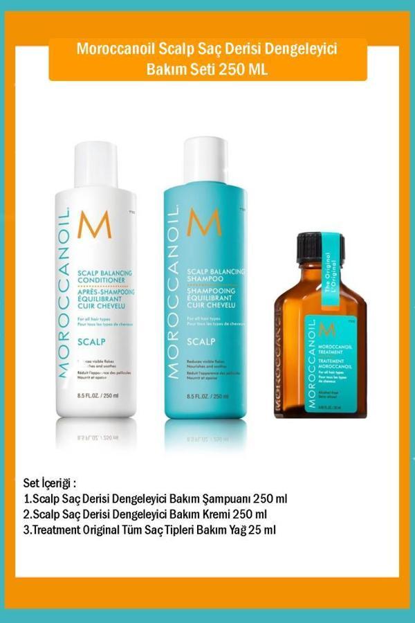 Moroccanoil Scalp Saç Derisi Dengeleyici Bakım Seti 250 ML - Image 1