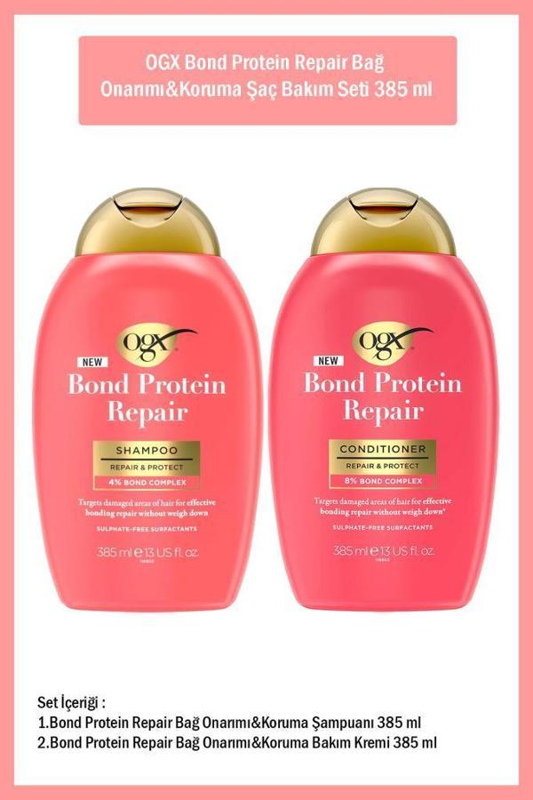 OGX Bond Protein Repair Bağ Onarımı&Koruma Saç Bakım Seti 385 ml - Image 1