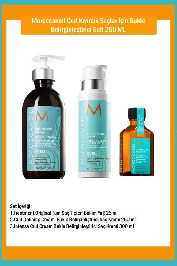 Moroccanoil Curl Saç Bakım Seti 250 ML - Image 1
