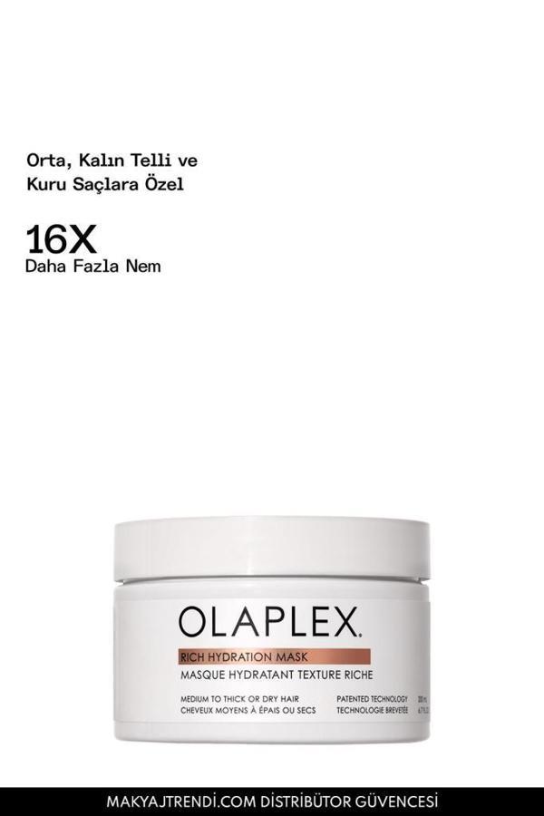 Olaplex Rich Hydration Hair Mask 200 ml Nemlendirici Saç Maskesi - Image 1