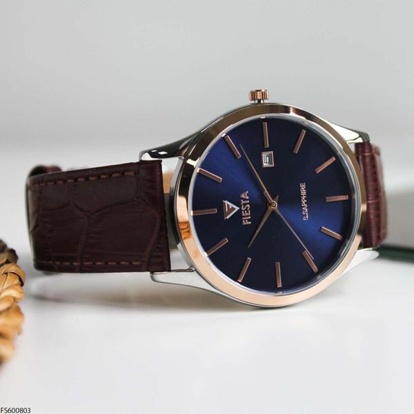 Fiesta FS600803 Deri Kordonlu Erkek Kol Saati - Image 1