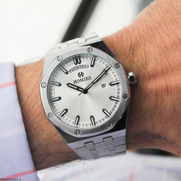 Homies HM26098S01-2 Çelik Kordonlu Erkek Kol Saati - Image 1