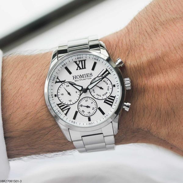 Homies HM27081S01-3 Çelik Kordonlu Erkek Kol Saati - Image 1