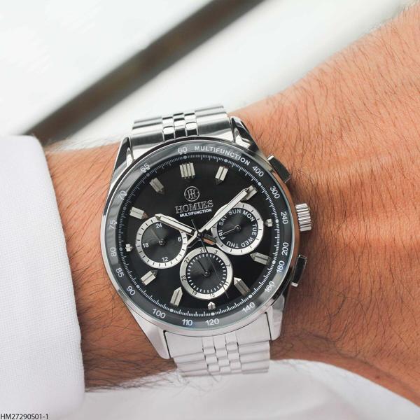 Homies HM27290S01-1 Çelik Kordonlu Erkek Kol Saati - Image 1