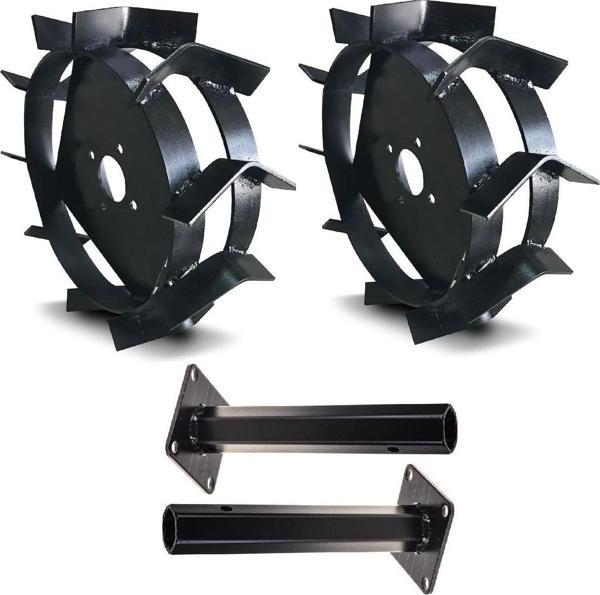 Çapa Makineları Demir Teker Ve Aks Takımı 400x8-32 mm - Image 1