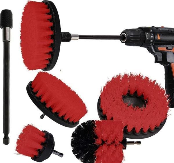 Matkap Uyumlu Uzatma Aparatlı Temizleme Fırça Seti 6 Parça K/S - Image 1