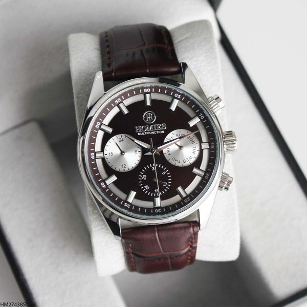 Homies HM27438S01-3 Deri Kordonlu Erkek Kol Saati - Image 1