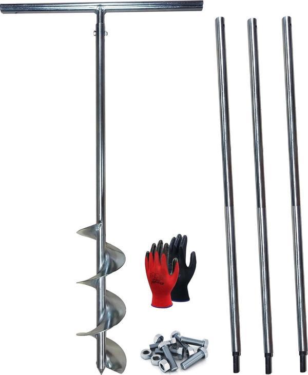 Galvaniz Toprak Sondaj Burgusu Çap 15 cm Boy 4 mt - Image 1