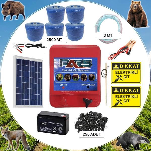 Pars Elektrikli Çit Ayı-Domuz Kovucu Maxi Set 2500 - Image 1