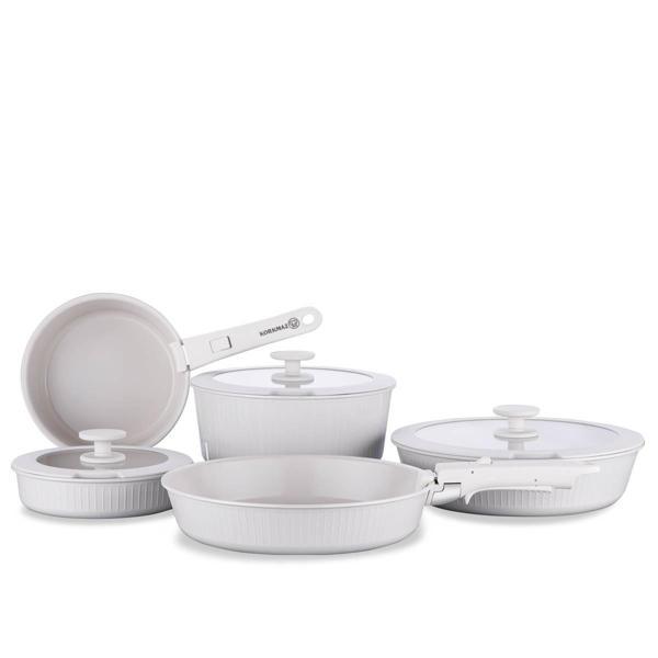 Korkmaz Nova Pratika Bej 10 Parça Tencere Seti A2791 - Image 1