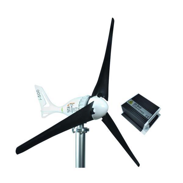 İsta Breeze i‑500 24 V Rüzgar Türbini + Hibrit Şarj Kontrol Cihazı Seti - Image 1