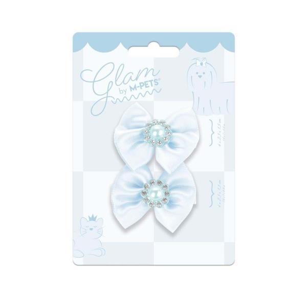 M-Pets Glam Fiyonklu Kedi ve Köpekler İçin Aksesuar Toka Mavi - Image 1