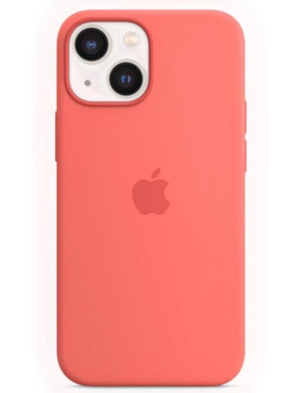 iPhone 13 mini için MagSafe özellikli Silikon Kılıf - Pembe Pomelo - Image 1