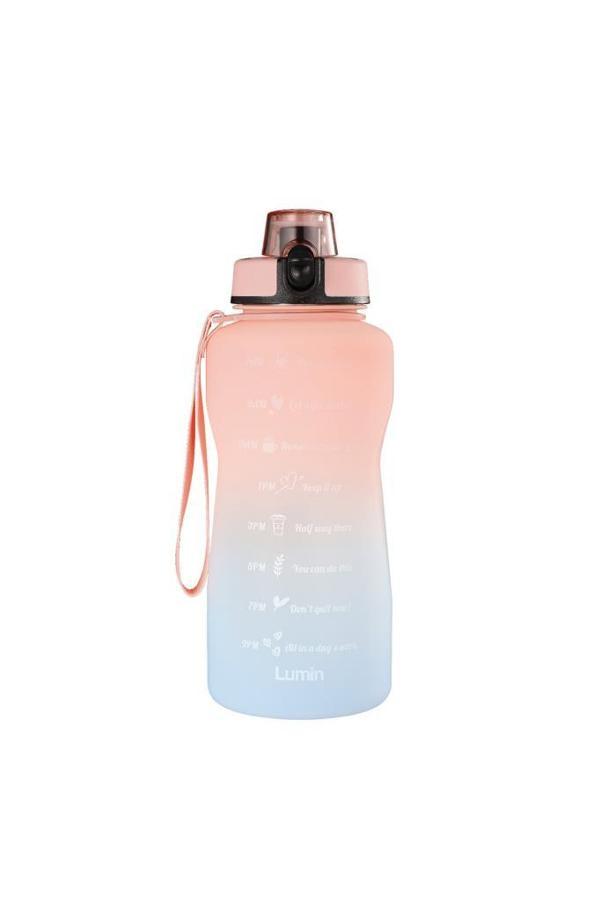 Lumin Flask Su Matarası 1,5 lt Motivasyon Matarası Bpa Free Su Şişesi Suluk Water Bottle - Image 1