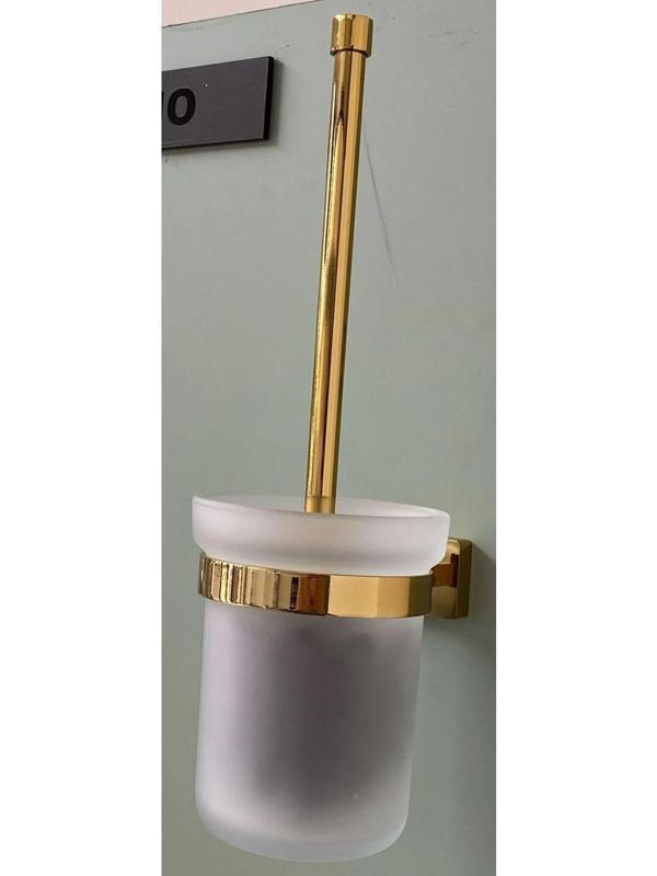 Adnoss Lüks Kenzo Montajlı Klozet Fırçası Gold - Sarı - Image 1