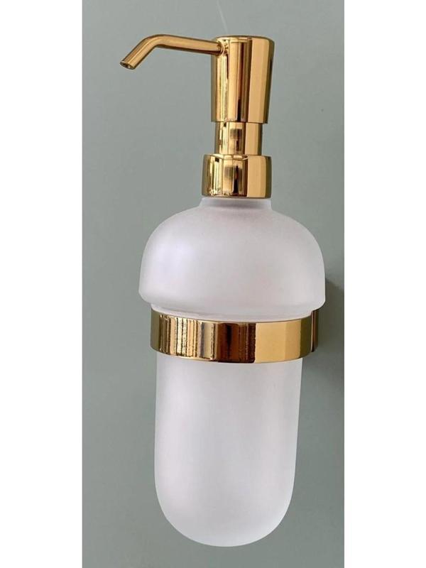 Adnoss Lüks Kenzo Montajlı Sıvı Sabunluk Gold - Sarı Sıvı Sabunluk - Image 1