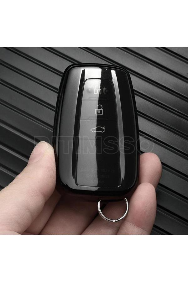 Bigkey Toyota Corolla Füme Şeffaf Anahtar Kılıf - Image 1
