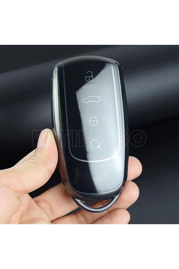 Bigkey Chery Tıggo 8 Pro Max Tıggo 7 Pro Max Omoda 5 Pro Jaecoo Elmas Desenli Tpu Anahtar Kılıfı - Image 1