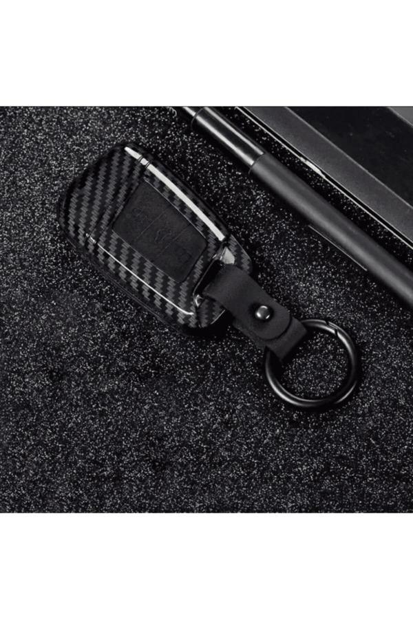 Bigkey Volkswagen Passat B8 / Superb / Kodiaq Siyah Karbon Anahtar Kılıfı - Image 1
