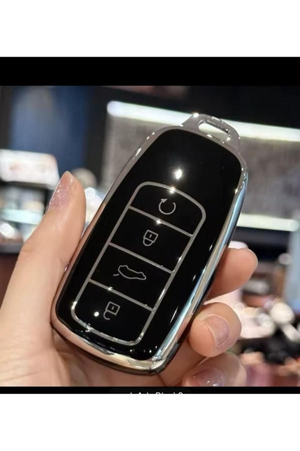 Bigkey Jaecoo  Anahtar Kılıfı Siyah Gümüş - Image 1