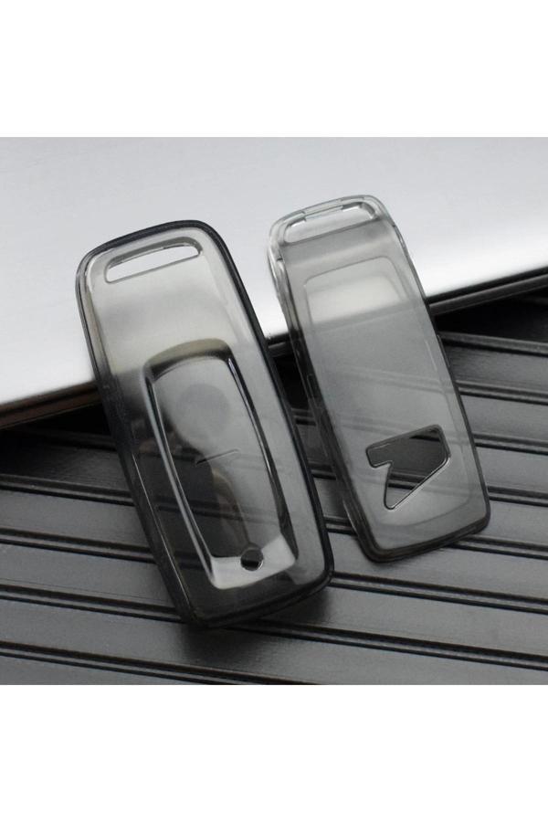 Bigkey Honda Pcx 2021-2022-2023-2024 Model Uyumlu Anahtar Kılıfı Siyah Gümüş ( Forza Uymaz ) - Image 1