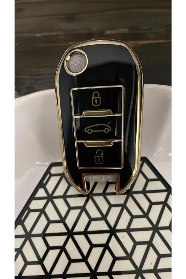 Bigkey Peugeot 301 , 508 , Citroen Elysee, Opel Yeni Nesil Sustalı Anahtar Kılıfı . - Image 1