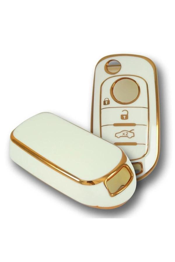 Bigkey Fiat Egea Sustalı  Oto Anahtar Kumanda Kabı Kılıfı Oto Anahtarlık - Image 1