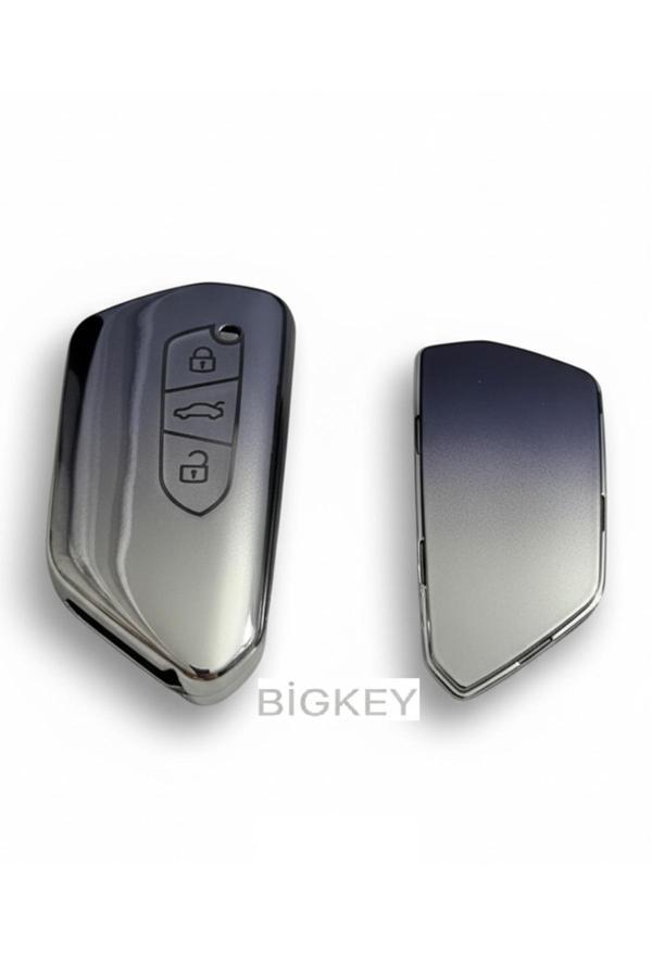 Bigkey Volkswagen B9 Passat Golf 8 / Seat / Skoda B9 Superb Özel Renk Anahtar Kılıfı (2024 Ve Üstü Uyumlu) - Image 1