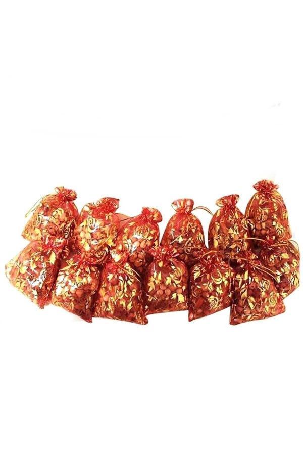 Bilgiçler 50 Adet Kına Ve Çerez Kesesi Kırmızı Küçük Boy (9X12 Cm) - Image 1