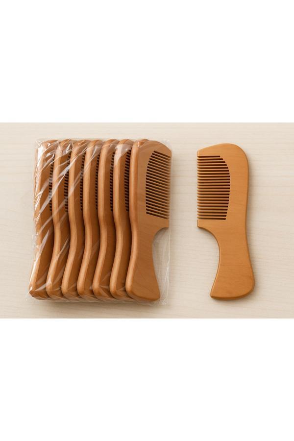 Butik Center Ahşap Tarak 10 Adet Ahşap Tarak Hediyelik – Kına, Nişan, Düğün, Nikah Şekeri - Image 1