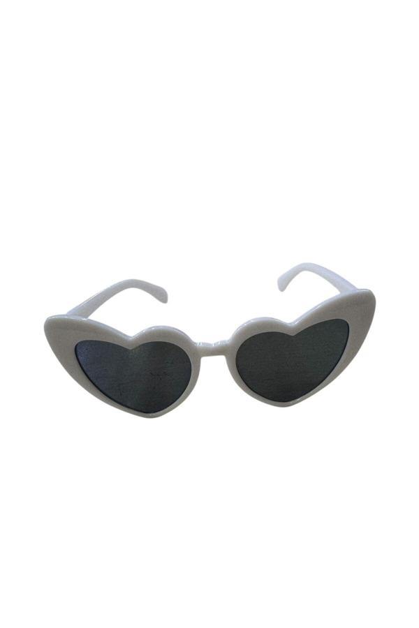 Butik Center Beyaz Kalpli Gözlük Parti Gözlüğü 1 Adet - Image 1