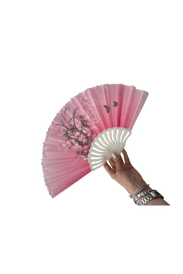 Butik Center Özel Tasarım Kumaş Yelpaze 1 Adet - Image 1