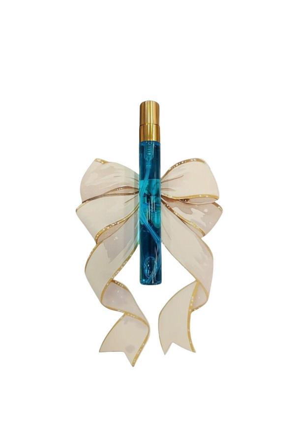 Butik Center Kurdele Kartlı İsme Özel Şişe – 50 Adet | 13X9 Cm Simli Ve İncili - Image 1