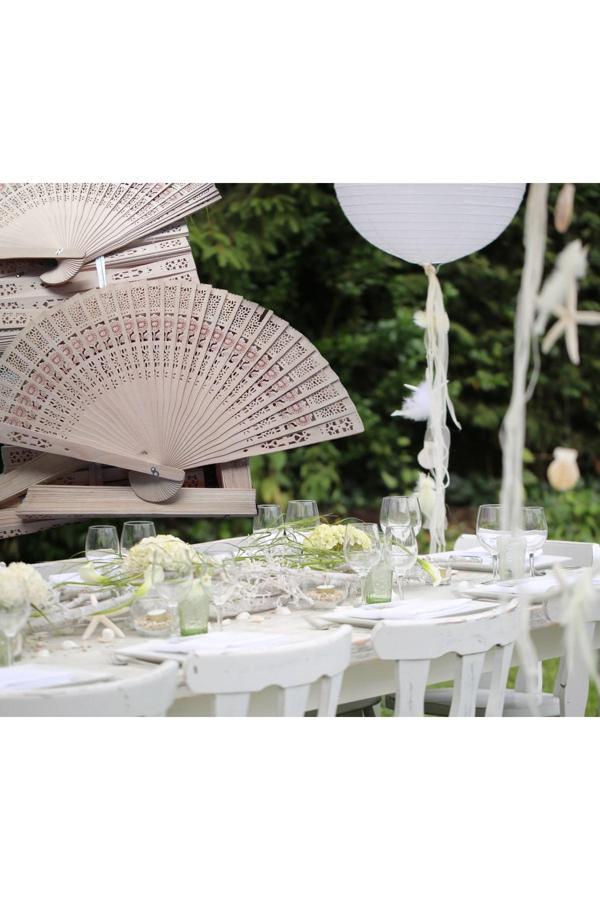 Shopiolog Doğal Ahşap Yelpaze Ahşap Natural 25 Adet - Image 1